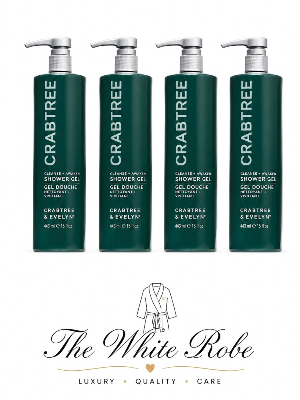 (4 PACK) AWAKEN SHOWER GEL FROM CRABTREE & EVELYN ~ 15 fl.oz